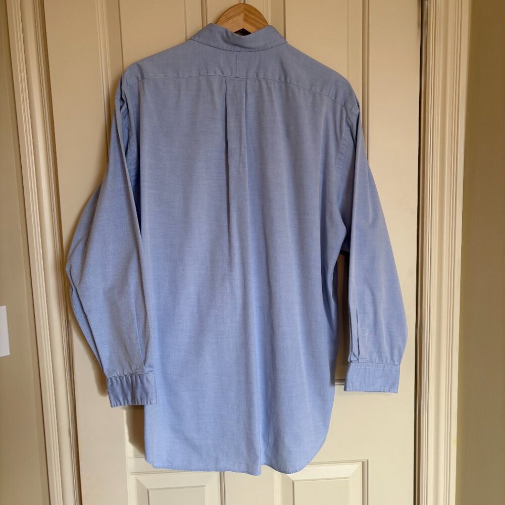 Ralph Lauren Yarmouth Dress Shirt Men’s 17.5 Light Blue Classic Fit Button Down - Picture 3 of 5